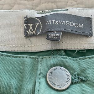Wit and Wisdom size 12 Mint green jeans